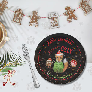 Assiettes En Carton Vacances de renard et de hibou moche