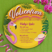 Assiettes En Carton Vacances de validation Pinky