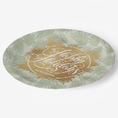 Assiettes En Carton Vacances de verdure tropicale (Angle)