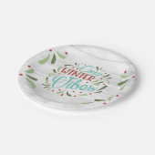 Assiettes En Carton Vacances d'hiver (Angle)