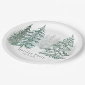 Assiettes En Carton Vacances d'hiver (Angle)