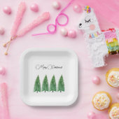 Assiettes En Carton Vacances d'hiver Pays Beauté (Fête)