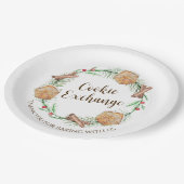 Assiettes En Carton Vacances échange de cookies (Angle)