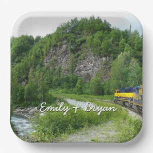 Assiettes En Carton Vacances en train Denali Express Alaska Photograph