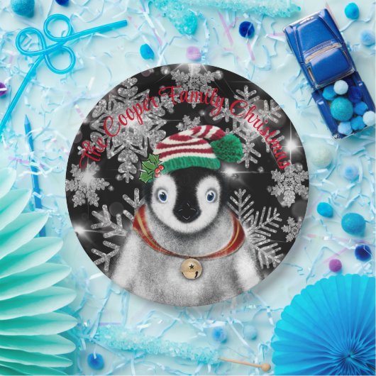 Assiettes En Carton Vacances festives mignonnes parties scintillant de (Fête)