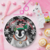 Assiettes En Carton Vacances festives mignonnes parties scintillant de (Fête)