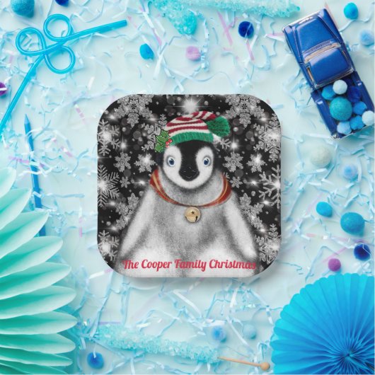 Assiettes En Carton Vacances festives mignonnes parties scintillant de (Fête)