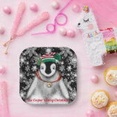 Assiettes En Carton Vacances festives mignonnes parties scintillant de (Fête)