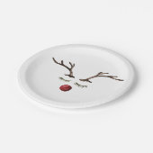 Assiettes En Carton Vacances hivernales Rudolph (Angle)