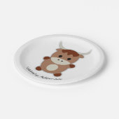 Assiettes En Carton Vache adorable âgée (Angle)