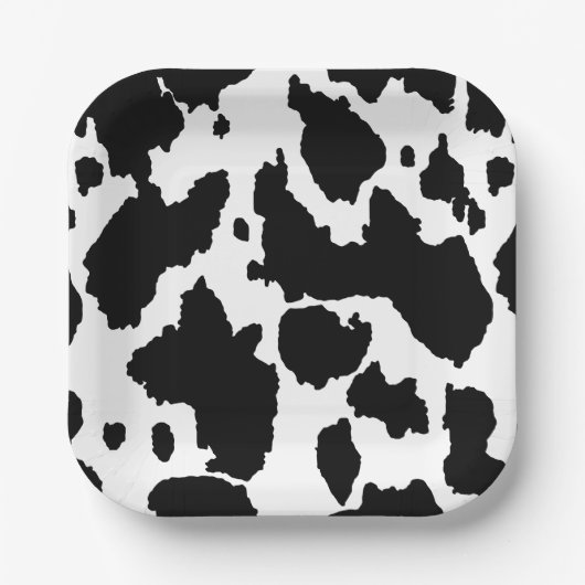 Assiettes En Carton Vache Anniversaire de enfant cachée Imprimer (Recto)