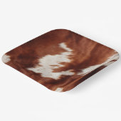 Assiettes En Carton Vache blanche Brown (Angulaire)