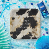 Assiettes En Carton Vache blanche noire (Fête)