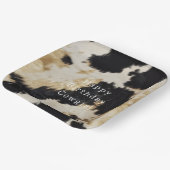 Assiettes En Carton Vache blanche noire (Angulaire)