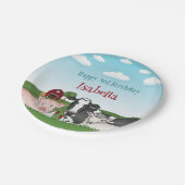 Assiettes En Carton Vache Cochon Mouton Poulets de ferme Animaux de fe (Angle)