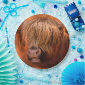 Assiettes En Carton Vache de Highland (Fête)