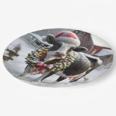 Assiettes En Carton Vache De Noël À Barnyard (Angle)