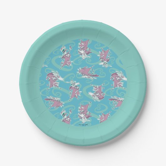 Assiettes En Carton Vache et poulet Super Vache Motif (Devant)