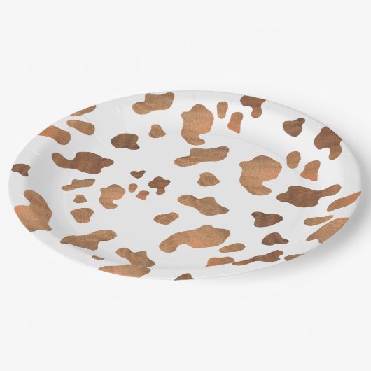 Assiettes En Carton Vache Imprimer fête d'anniversaire (Angle)