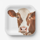 Assiettes En Carton vache laitière (Recto)