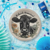 Assiettes En Carton Vache noire de printemps (Fête)