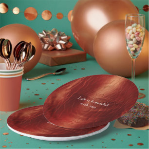 Assiettes En Carton Vache rouge occidentale