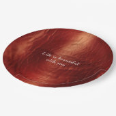 Assiettes En Carton Vache rouge occidentale (Angle)