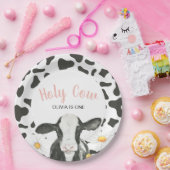 Assiettes En Carton Vache sainte Je suis une marguerite (Fête)