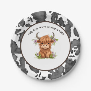 Assiettes En Carton Vache sainte Nous avons un bébé