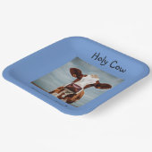 Assiettes En Carton Vache Sainte Vous avez 60 ans (Angulaire)