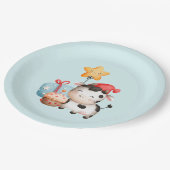 Assiettes En Carton Vache souriante mignonne adorable Anniversaire (Angle)