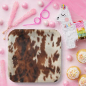 Assiettes En Carton Vachette à crème Brown (Fête)