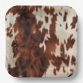 Assiettes En Carton Vachette à crème Brown (Recto)