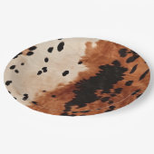 Assiettes En Carton Vachette à crème noire Brown (Angle)