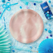 Assiettes En Carton Vachette blanche rose du sud-ouest (Fête)