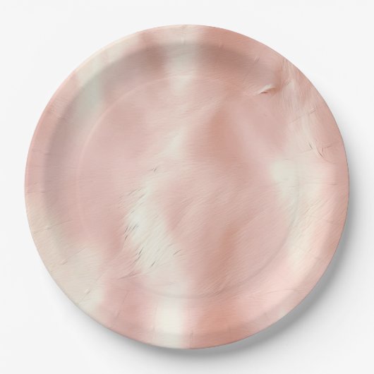 Assiettes En Carton Vachette blanche rose du sud-ouest (Devant)