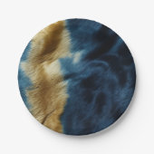 Assiettes En Carton Vachette bleue dorée du sud-ouest (Devant)