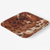 Assiettes En Carton Vachette noire Brown (Angulaire)