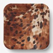 Assiettes En Carton Vachette noire Brown (Recto)