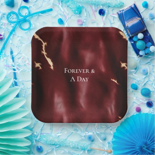 Assiettes En Carton Vachette rouge profonde du sud-ouest (Fête)