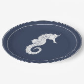 Assiettes En Carton Vague bleue Seahorse V2 Wht/Navy ID836 (Angle)