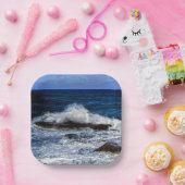 Assiettes En Carton Vague de rupture sur plaque de papier de formation (Fête)