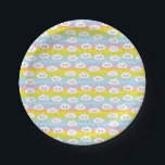 Assiettes En Carton Vagues colorées mignonnes nuages Emoji Kawaii<br><div class="desc">Ajoutez un accent mignon et coloré à vos cadeaux avec ces plaques en papier kawaii emoji nuages. Il dispose de nuages kawaii avec des vagues colorées motif. Cette plaque en papier motif nuage sera parfaite pour les baby showers et anniversaires.</div>