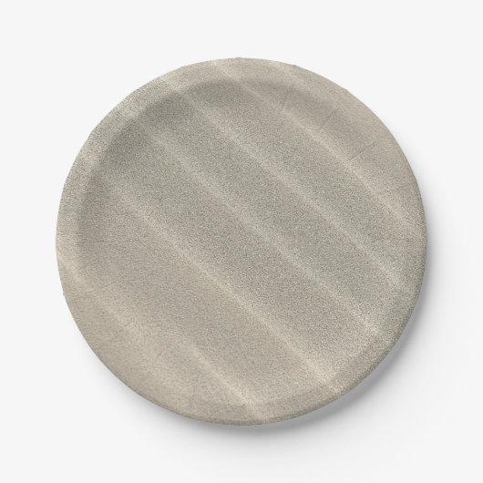 Assiettes En Carton Vagues de sable (Devant)