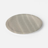 Assiettes En Carton Vagues de sable (Angle)