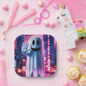 Assiettes En Carton Vagues et lumières urbaines (Fête)