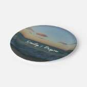 Assiettes En Carton Vagues s'écrasant au paysage de Sunset Beach (Angle)