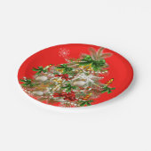 Assiettes En Carton Vaisselle d'arbre de Noël (Angle)