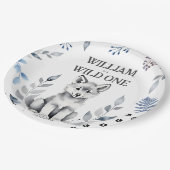 Assiettes En Carton Vaisselle de fête d'anniversaire à thème Wild One  (Angle)