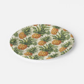 Assiettes En Carton Vaisselle de table Tropical Pineappy Paper Plates (Angle)